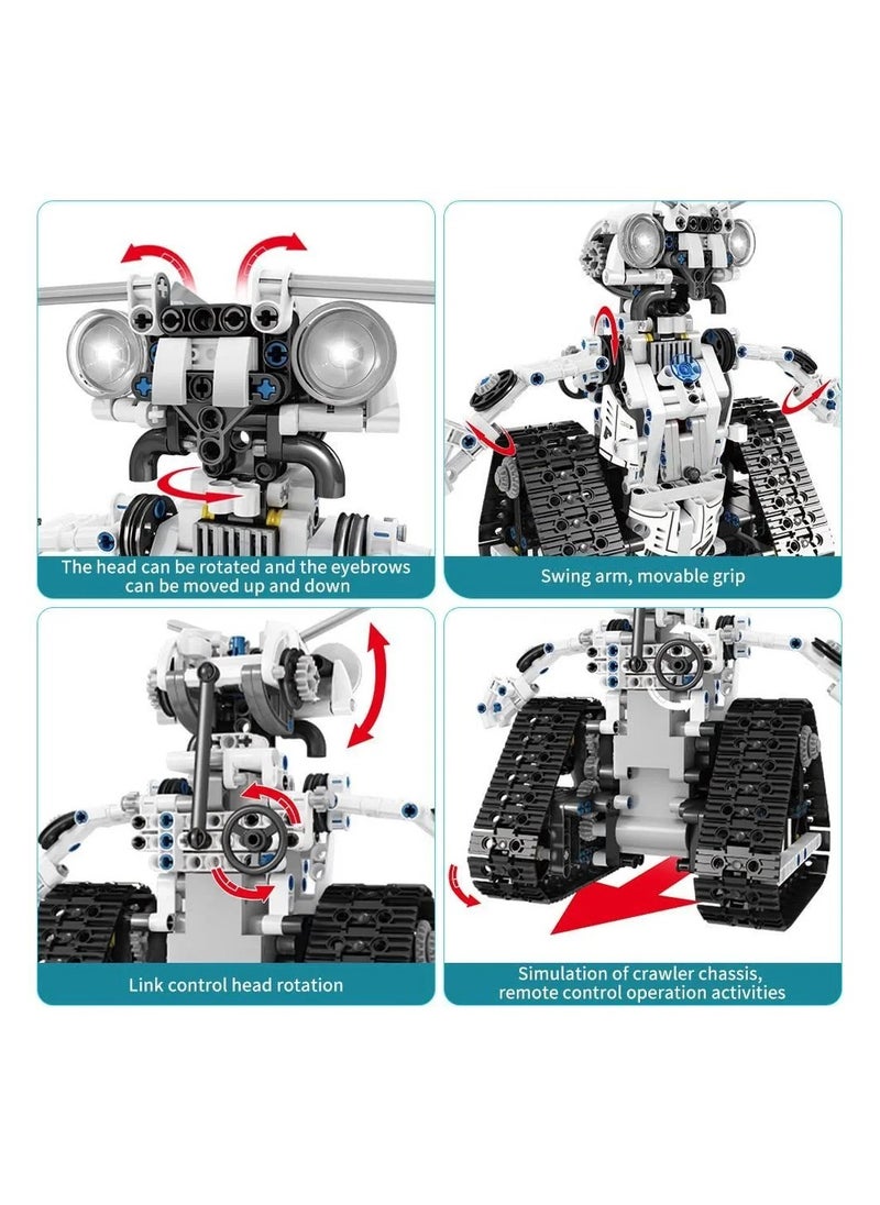 3-in-1 Robot Building Block Set, STEM Project robots, Remote control and APP control ideas, Planet Robot building models, gifts for boys and girls, ages 8 + (606+PCS) mould king 15046