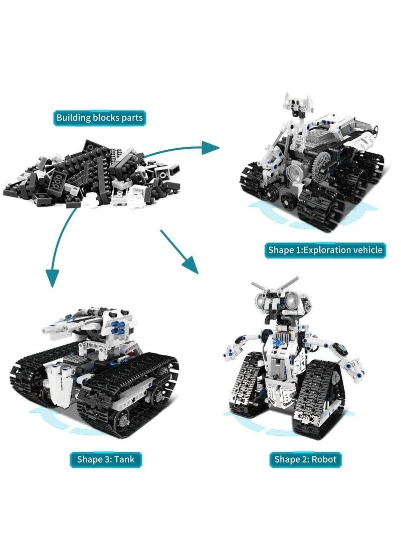 3-in-1 Robot Building Block Set, STEM Project robots, Remote control and APP control ideas, Planet Robot building models, gifts for boys and girls, ages 8 + (606+PCS) mould king 15046