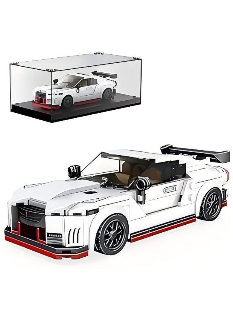 27031 Technical Speed Champion Sports car module with acrylic display GTR Racing fixture module model, children's building blocks toy car set (356 pieces) 8+