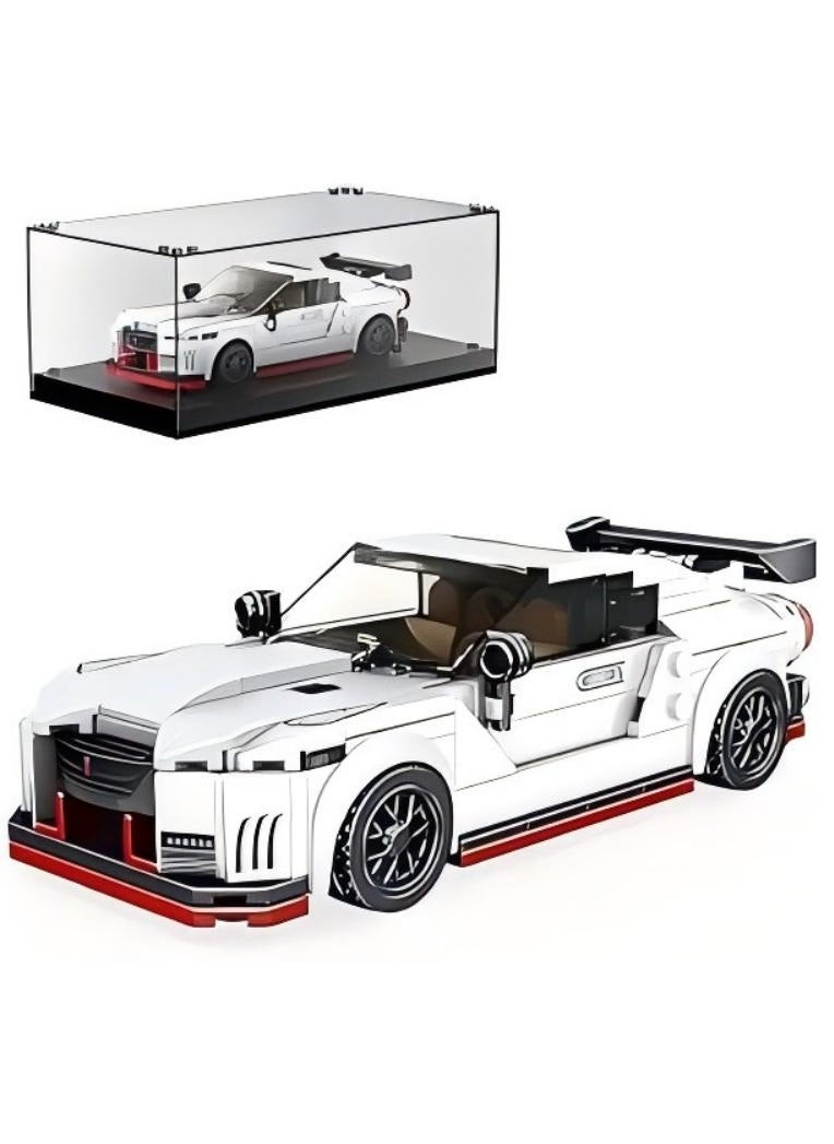 27031 Technical Speed Champion Sports car module with acrylic display GTR Racing fixture module model, children's building blocks toy car set (356 pieces) 8+