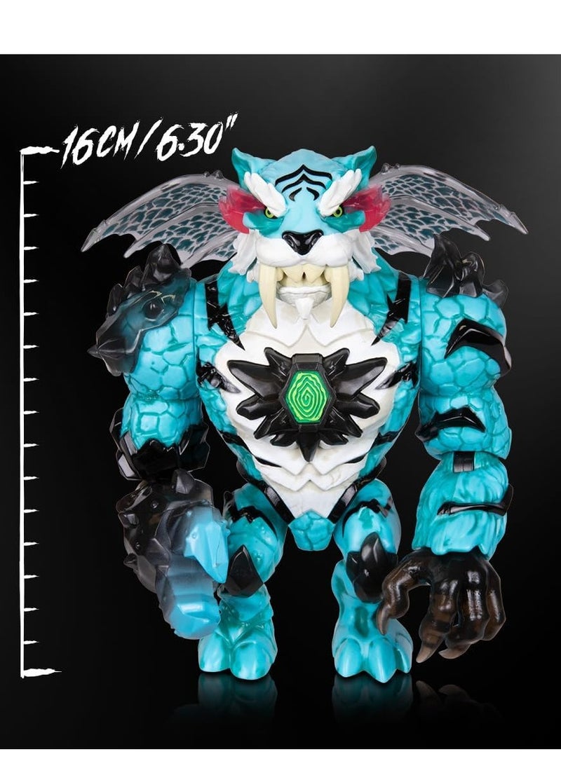 MrBeast Lab Apex Beast Tiger Collector Figure, 6.25