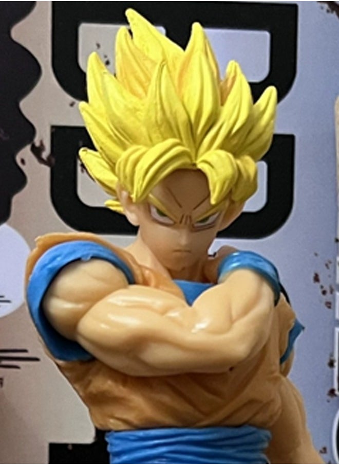 Dragon Ball awakened Son Goku  Action Figure Decorative Resin Sculpture Home Decor Statue, Art Figurine Home Ornament Decoration for Office, Living Room, Bedroom, Book Shelf, TV Cabinet, Desktop