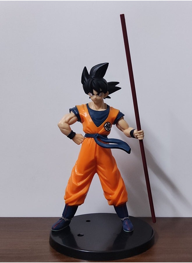 Dragon Ball Get a stick Son Goku  Action Figure Decorative Resin Sculpture Home Decor Statue, Art Figurine Home Ornament Decoration for Office, Living Room, Bedroom, Book Shelf, TV Cabinet, Desktop