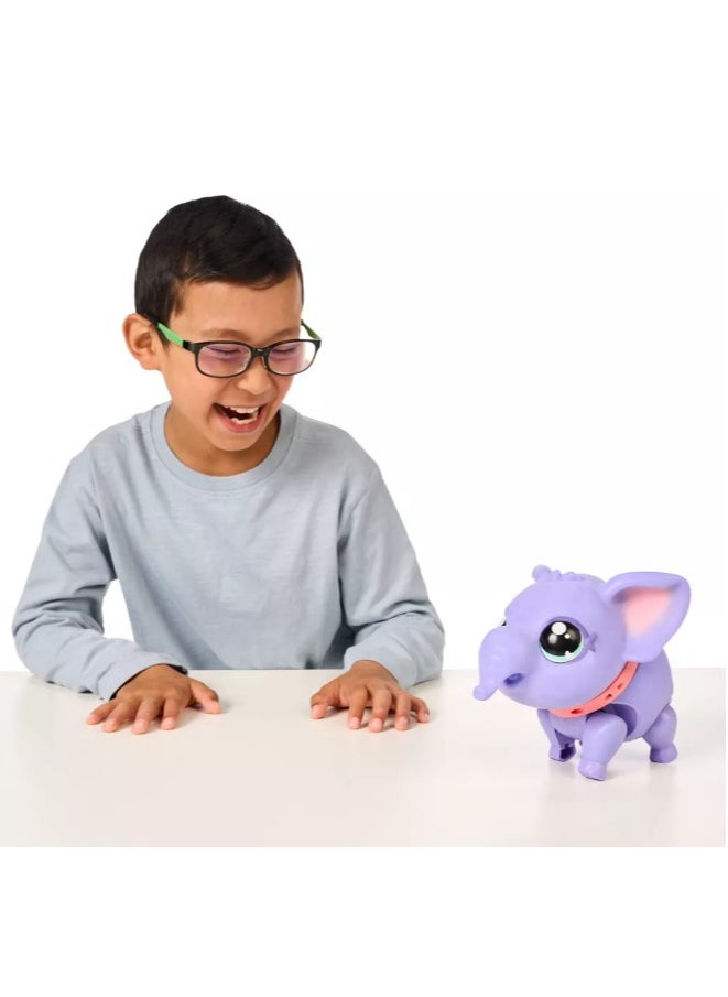 Little Live Pets  Walking My Pet Elephant The Elephant Toy Pet Walks and Dances to the Rhythm of Music, Sounds and Reactions, Interactive Plush Doll, from 4 Years