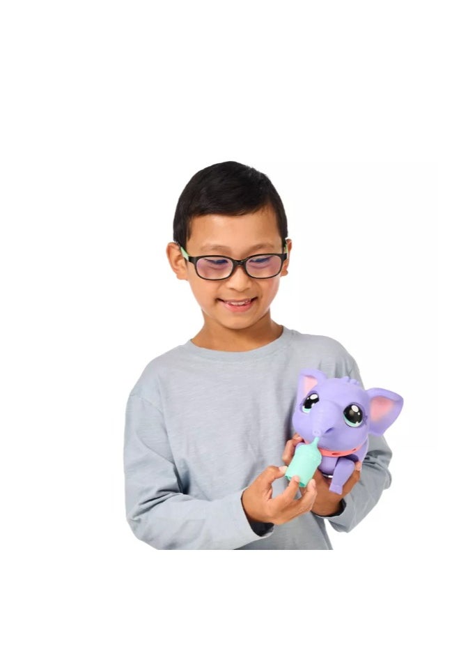 Little Live Pets  Walking My Pet Elephant The Elephant Toy Pet Walks and Dances to the Rhythm of Music, Sounds and Reactions, Interactive Plush Doll, from 4 Years