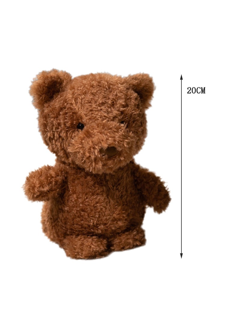 20 CM Cute Bear Plush Toy Soft Stuffed Animal Mini Doll For Girls And Boys All Ages Gift