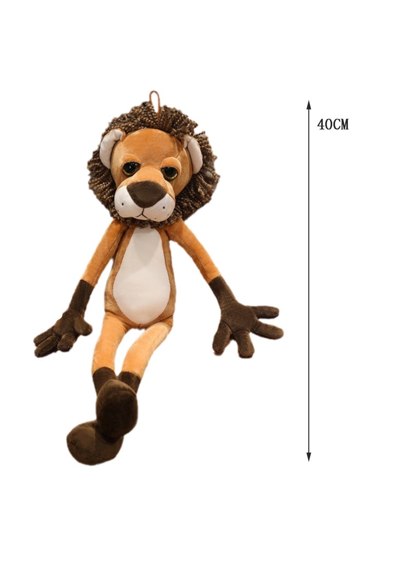 40 CM Cartoon Lion Plush Toy Soft Stuffed Cute Animal Doll For Girls And Boys All Ages Gift