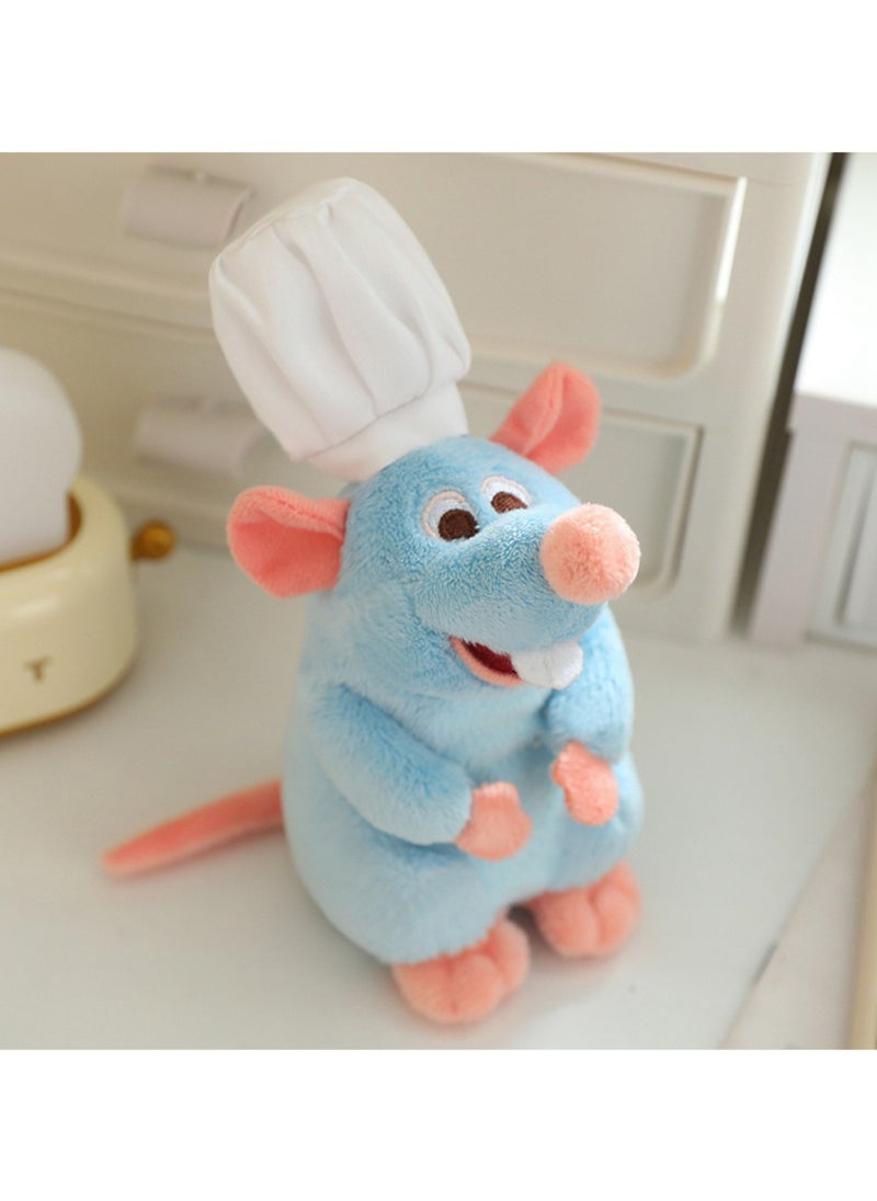 20 CM Cartoon Series Cute Mouse Plush Toy Soft Stuffed Doll For Girls And Boys All Ages Gift（Blue）