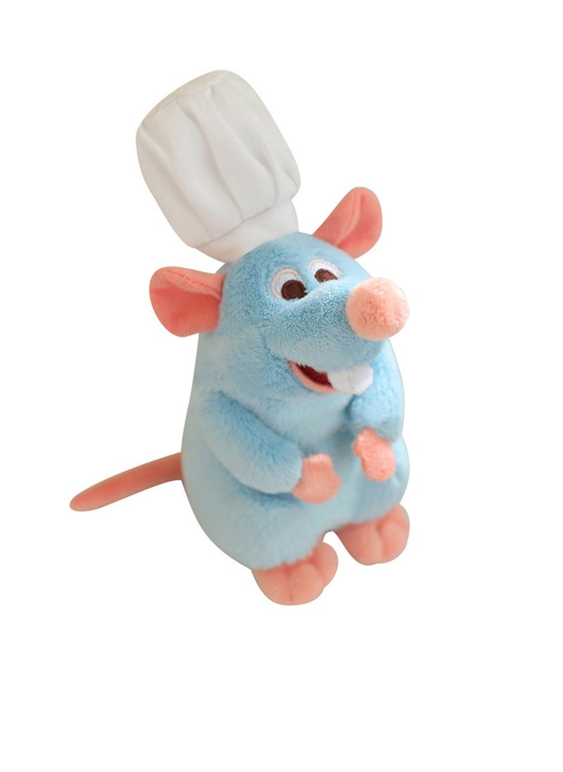 20 CM Cartoon Series Cute Mouse Plush Toy Soft Stuffed Doll For Girls And Boys All Ages Gift（Blue）