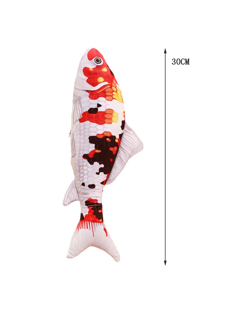 30 CM Simulation Carp Plush Toy Soft Stuffed Cute Creative Doll For Girls And Boys All Ages Gift（Style B）