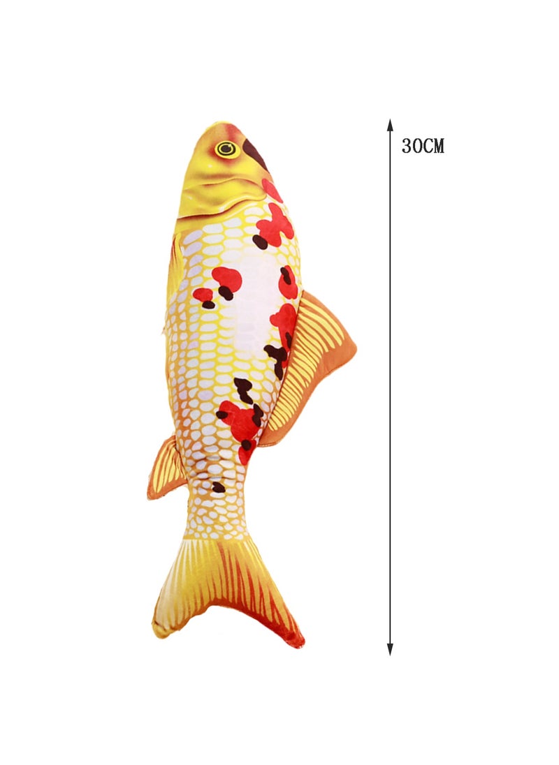 30 CM Simulation Carp Plush Toy Soft Stuffed Cute Creative Doll For Girls And Boys All Ages Gift（Style D）