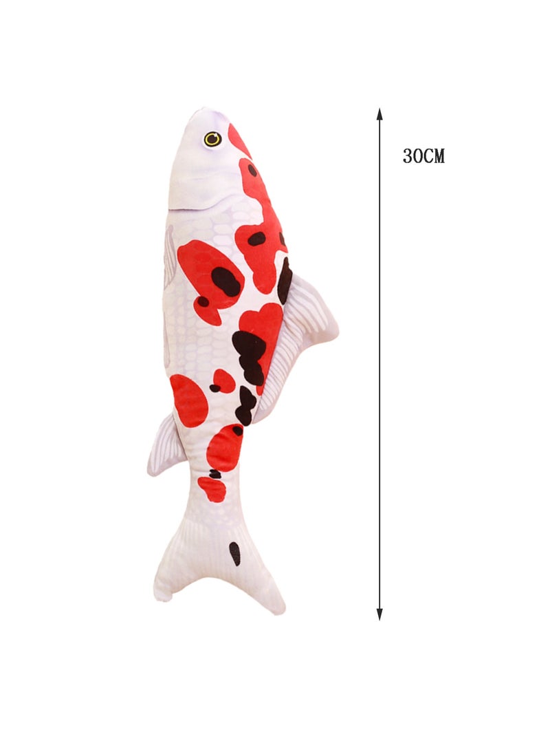 30 CM Simulation Carp Plush Toy Soft Stuffed Cute Creative Doll For Girls And Boys All Ages Gift（Style A）