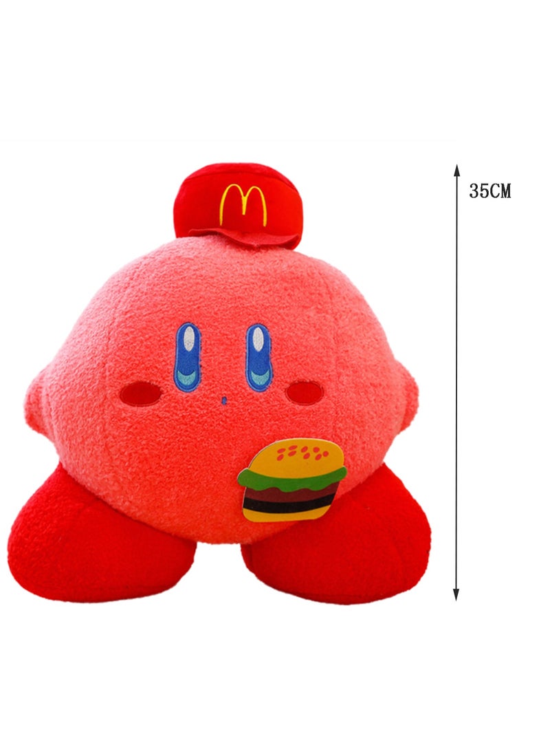 Kirby Doll Hamburger Plush Toy Doll Cartoon Ragdoll Bed Sleeping Pillow Girl Birthday Gift