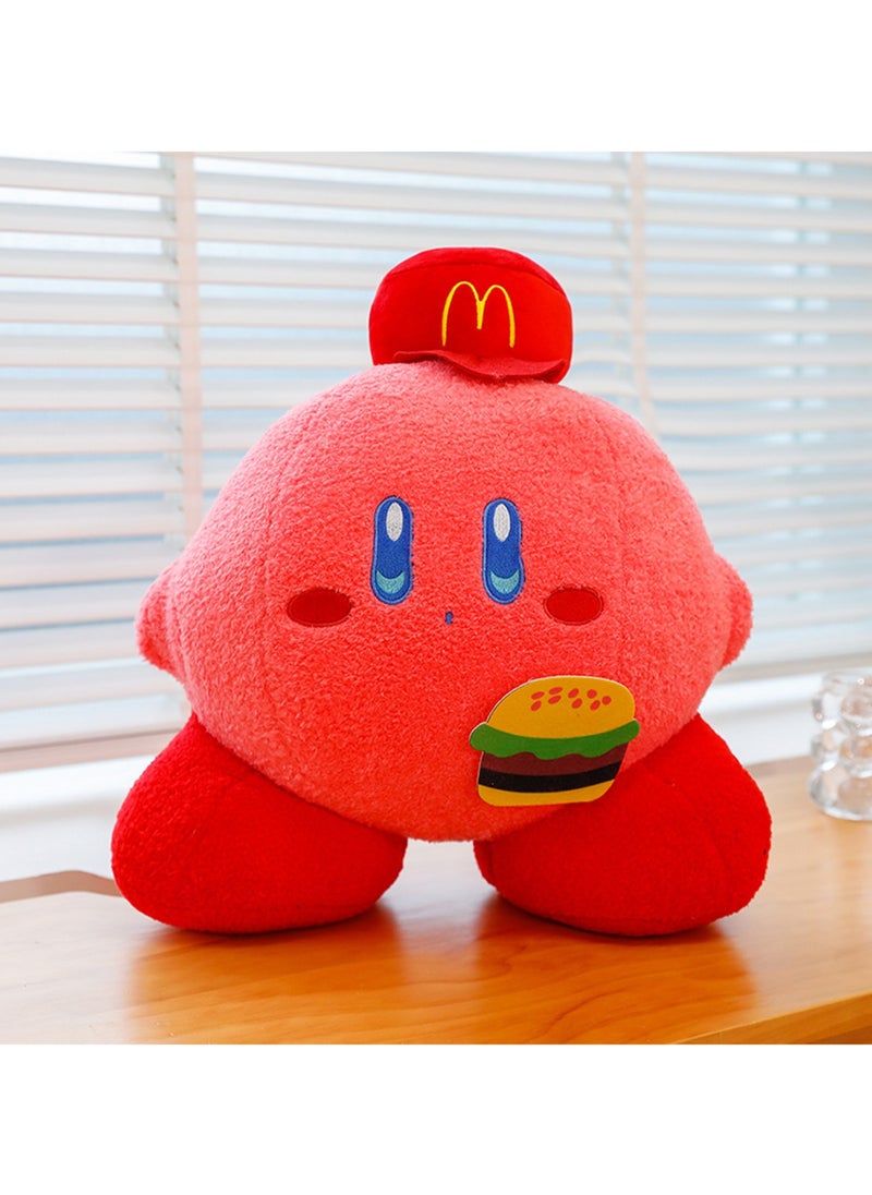 Kirby Doll Hamburger Plush Toy Doll Cartoon Ragdoll Bed Sleeping Pillow Girl Birthday Gift