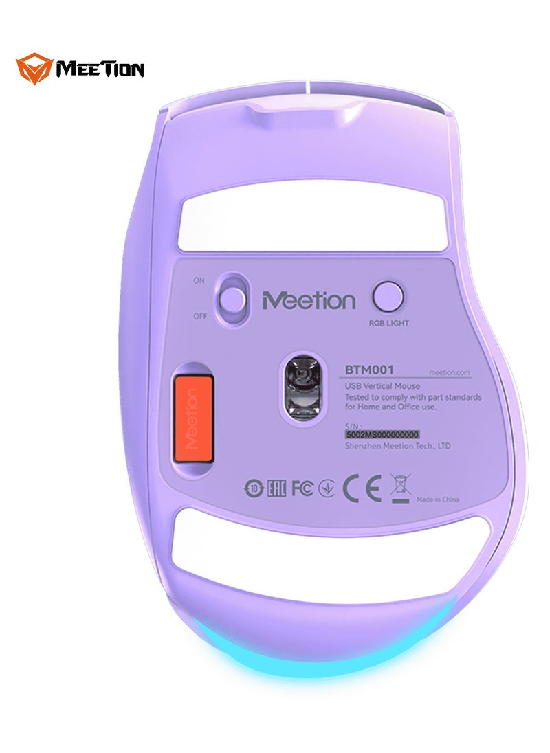 MEETION Wireless Dual-Mode Ergonomic Mouse BTM001 Ergonomic Design 2.4g Bluetooth Dual Mode Multiple Colors Available