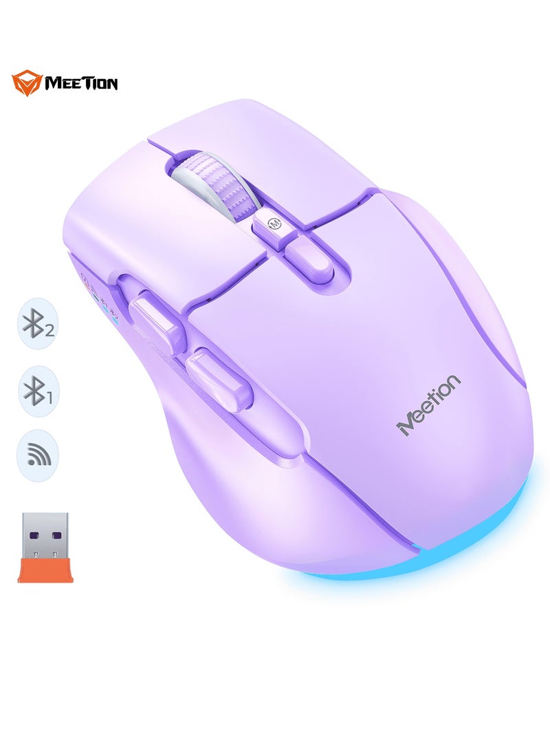 MEETION Wireless Dual-Mode Ergonomic Mouse BTM001 Ergonomic Design 2.4g Bluetooth Dual Mode Multiple Colors Available