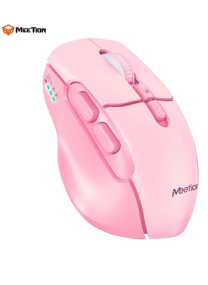 MEETION Wireless Dual-Mode Ergonomic Mouse BTM001 Ergonomic Design 2.4g Bluetooth Dual Mode Multiple Colors Available