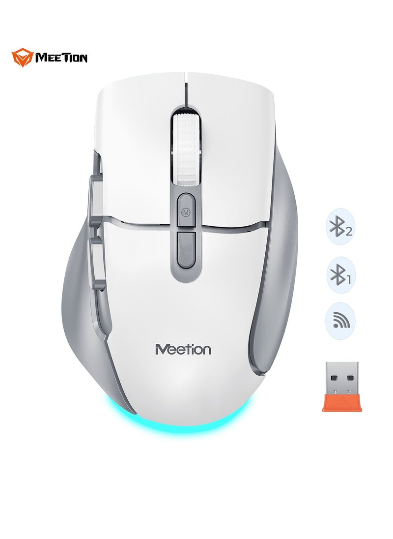 MEETION Wireless Dual-Mode Ergonomic Mouse BTM001 Ergonomic Design 2.4g Bluetooth Dual Mode Multiple Colors Available