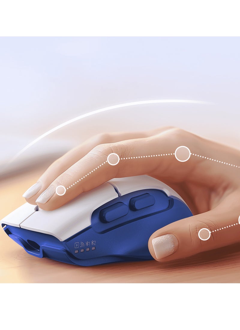 MEETION Wireless Dual-Mode Ergonomic Mouse BTM001 Ergonomic Design 2.4g Bluetooth Dual Mode Multiple Colors Available