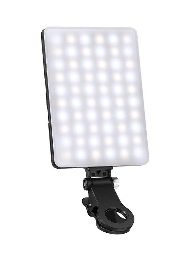 NEEWER Basic Selfie Light with Front & Back Phone Clip, 60 LED 2000mAh Rechargeable CRI 95+, 3 Light Modes, Portable Clip on Light for Phone/Tablet/Laptop, Zoom Call TikTok Video Fill Light - NL-60AI