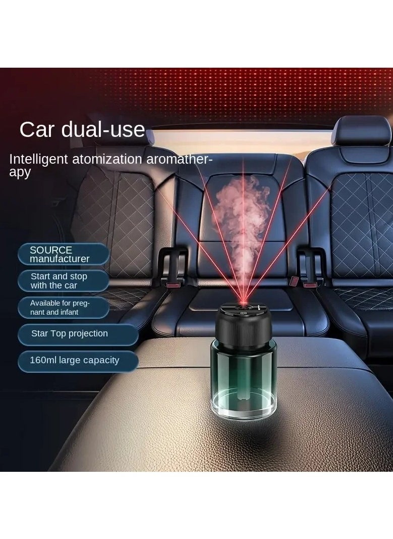 Rechargeable car perfume diffuser with long lasting perfume atomizer