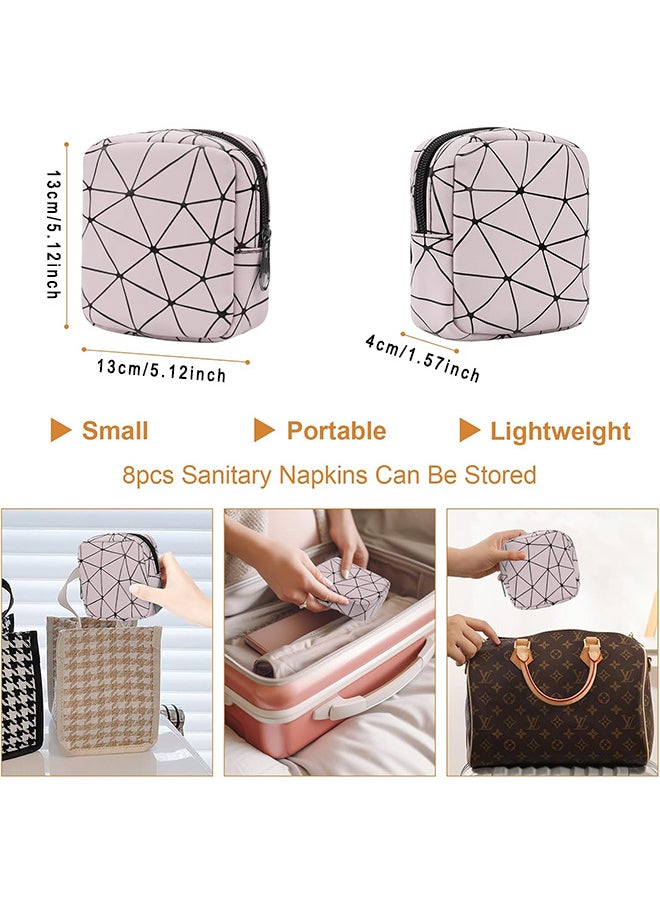 3 Pieces Sanitary Napkin Organizer Menstrual Bag Zip Menstrual Pad Bag Portable Sanitary Napkin Organizer Purse Tampon Holder Teenage Menstrual Bags For Girls Ladies First Period Gifts For Girls