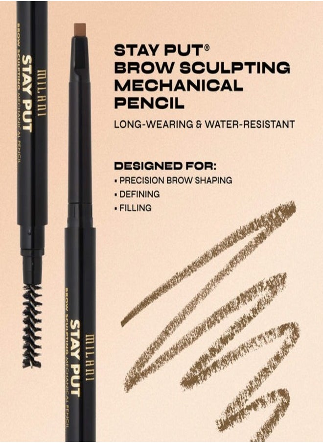 Milani Stay Put Brow Sculpting Mechanical Pencil 03 Medium Brown 0.28g