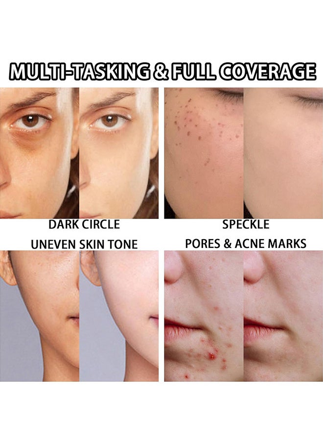 CC Color Correcting Full Coverage Cream SPF 50+, CC Cream Foundation, Lightweight Full Coverage Hydrating Serum, Control Oil And Moisturize Waterproof Long Lasting Matte Color Correcting Cream (LIGHT)