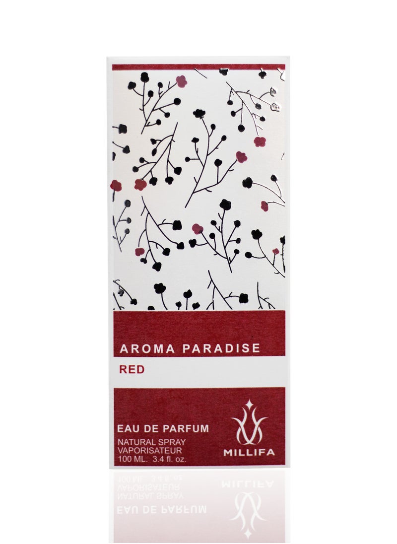 AROMA PARADISE RED by Millifa (100ml), Eau de Parfum, Luxurious, Premium Parfum for Unisex