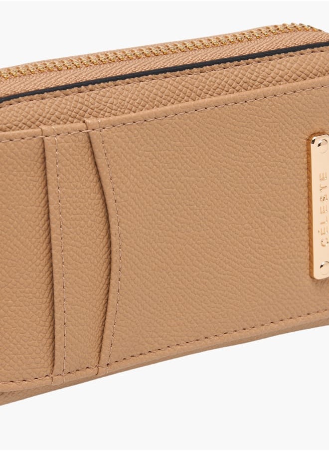 Textured Zip Around Wallet