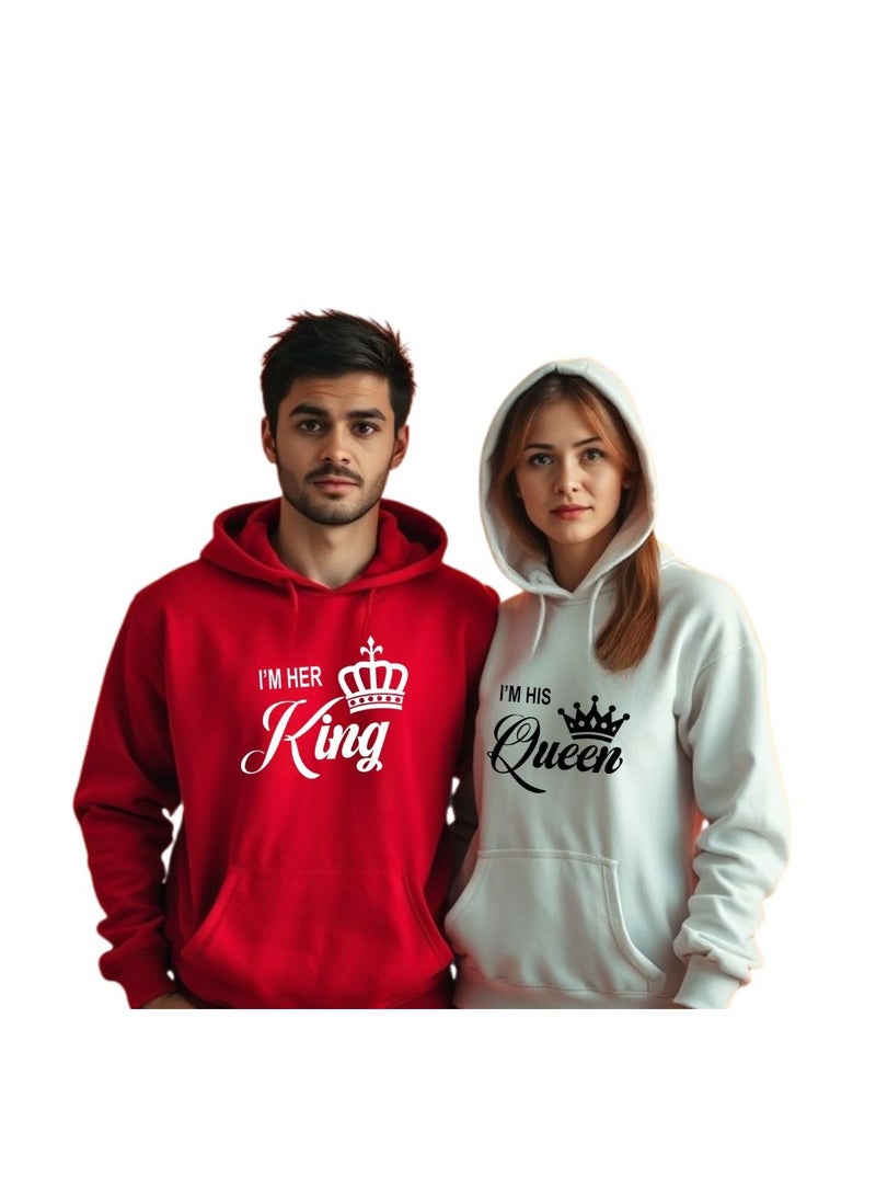 Valentines Day Couples Hoodies-Comfortable Hoodies For Boyfriend,Girlfriend,Husband Or Wife-Cute Outfits For Valentine's Day