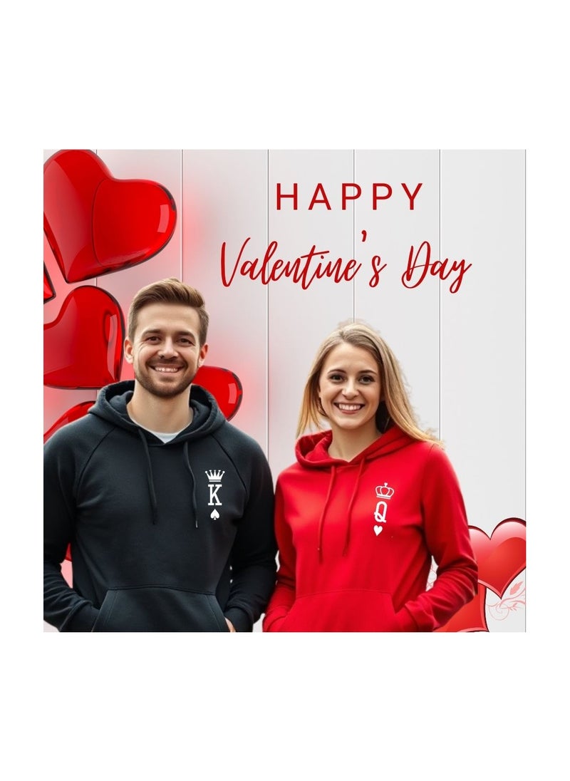 Valentines Day Couples Hoodies-Comfortable Hoodies For Boyfriend,Girlfriend,Husband Or Wife-Cute Outfits For Valentine's Day