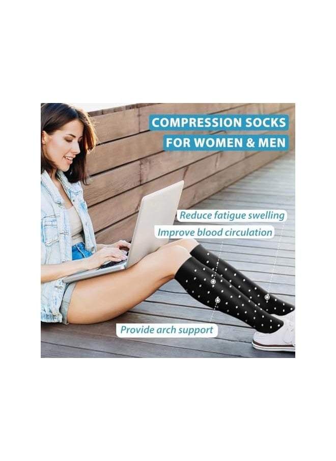 Copper Compression Socks for Women & Men - Best Support for Nurses, Running, Hiking, Recovery(6 pairs L/XL)