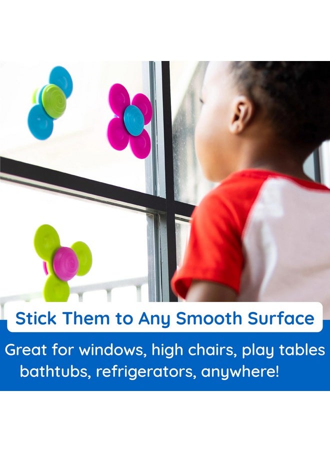 Whirly Squigz - 3 Silicone Spinners For Toddlers & Kids, 10 Mos+