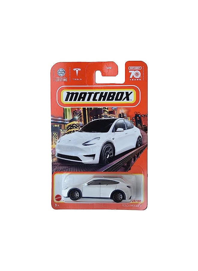 Matchbox Tesla Model Y, 70 Years 89/100 [White]