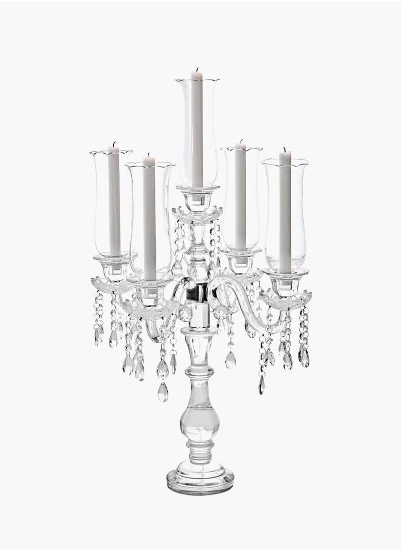 5 Arms Crystal candelabra 80cm