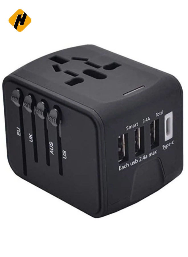 Universal World Travel Power Adapter International Power Adapter Worldwide All in One AC Outlet Power Plug Adapter