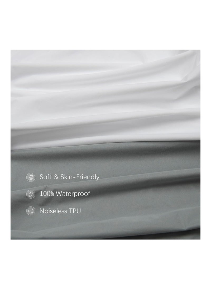 2 Pack 100% Waterproof Mini Crib Mattress Cover Protector