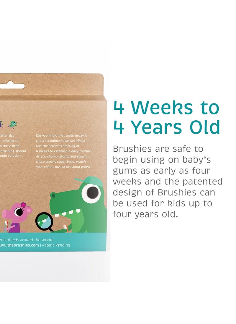 Baby & Toddler Toothbrush & Storybook, Gift Set of 4 Brushes