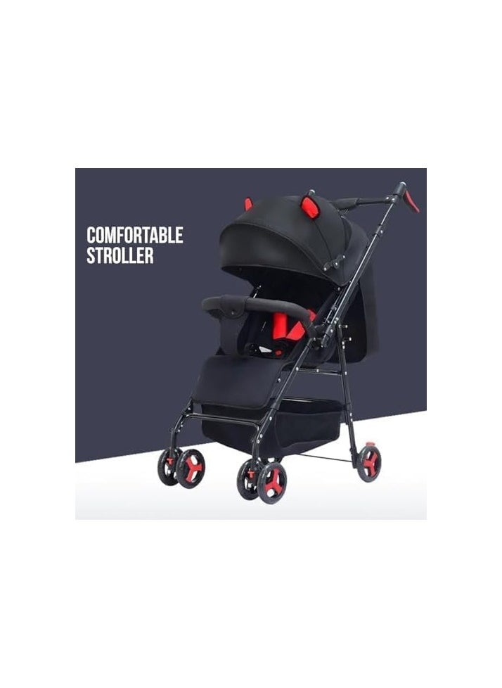 Baby Stroller Lightweight Cabin Pram and Infant Carrier Push Chair - Foldable All-Terrain Stroller With Convertible Double Seats, Convenient Stroller