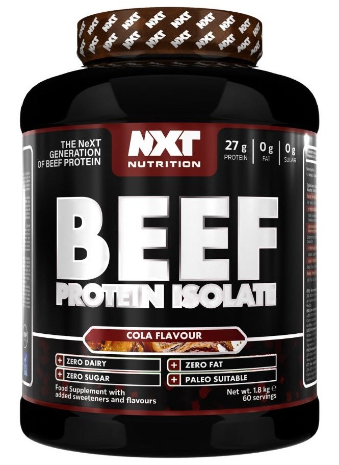 Beef Protein Isolate Zero Dairy Cherry Cola 60 Servings 1800g