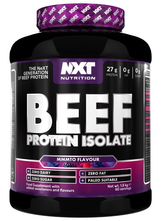 Beef Protein Isolate Zero Dairy Mmmto Flavour 60 Servings 1800g