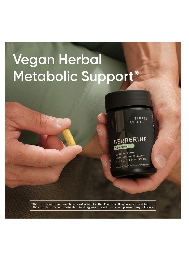 SR Berberine Plant Based 500mg per Serving 120 veggie capsules