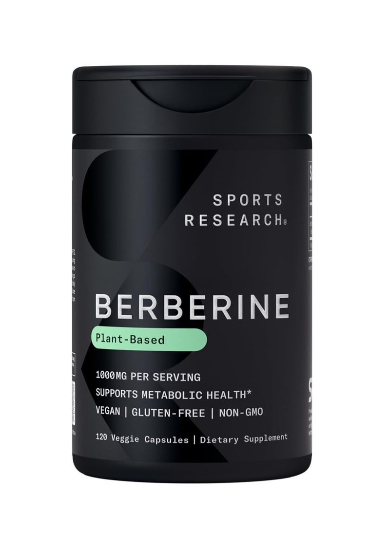 SR Berberine Plant Based 500mg per Serving 120 veggie capsules