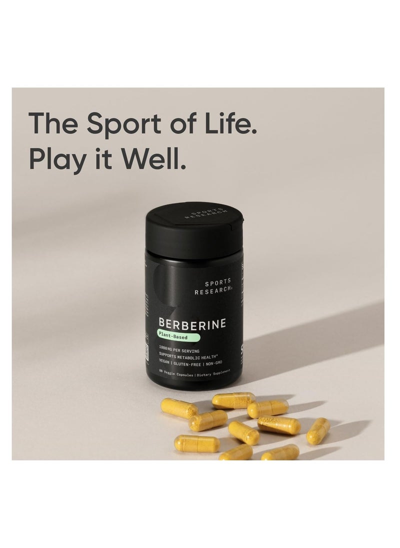 SR Berberine Plant Based 500mg per Serving 120 veggie capsules