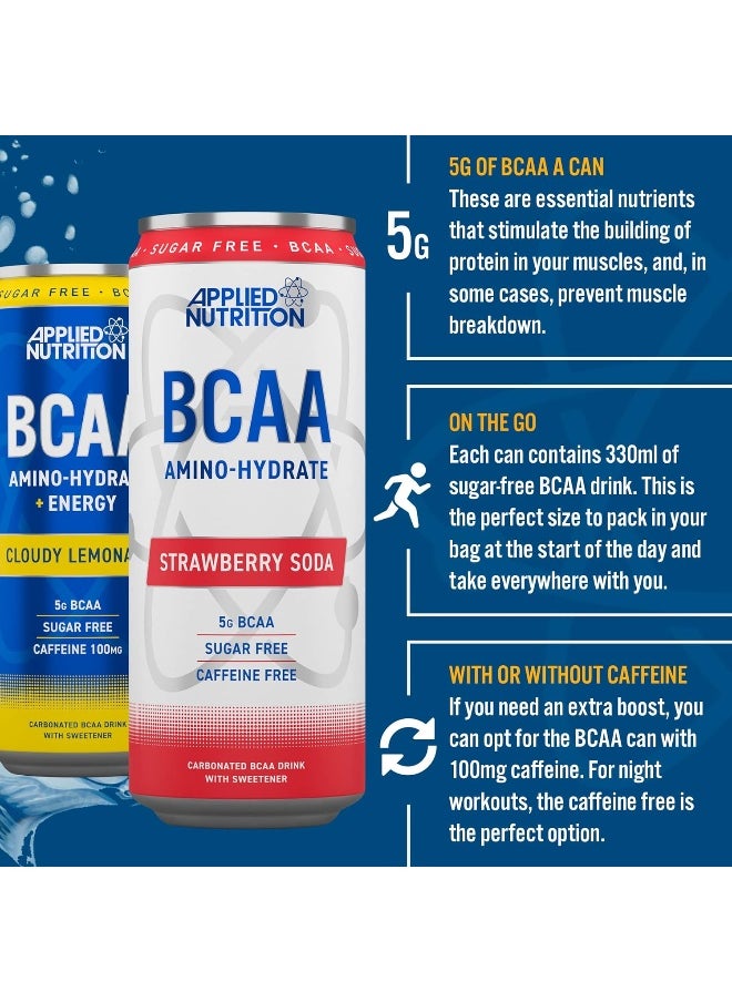 Bcaa Energy Drink Caffeine Free Bcaa Amino Hydrate Sugar Free Branch Chained Amino Acids Pack Of 24 Orange Burst