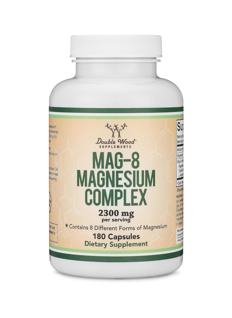 Magnesium Complex (Mag-8) Supplement 436 mg per Serving 180 capsules