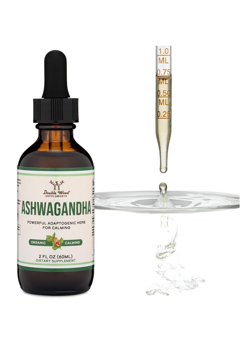 Ashwagandha Organic Drops for Stress Relief 60 ML 30 servings