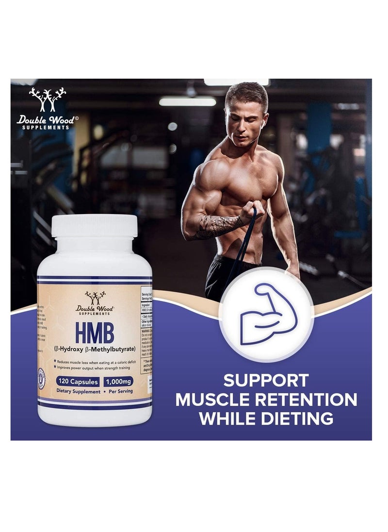 HMB Supplements 500 mg 120 capsules