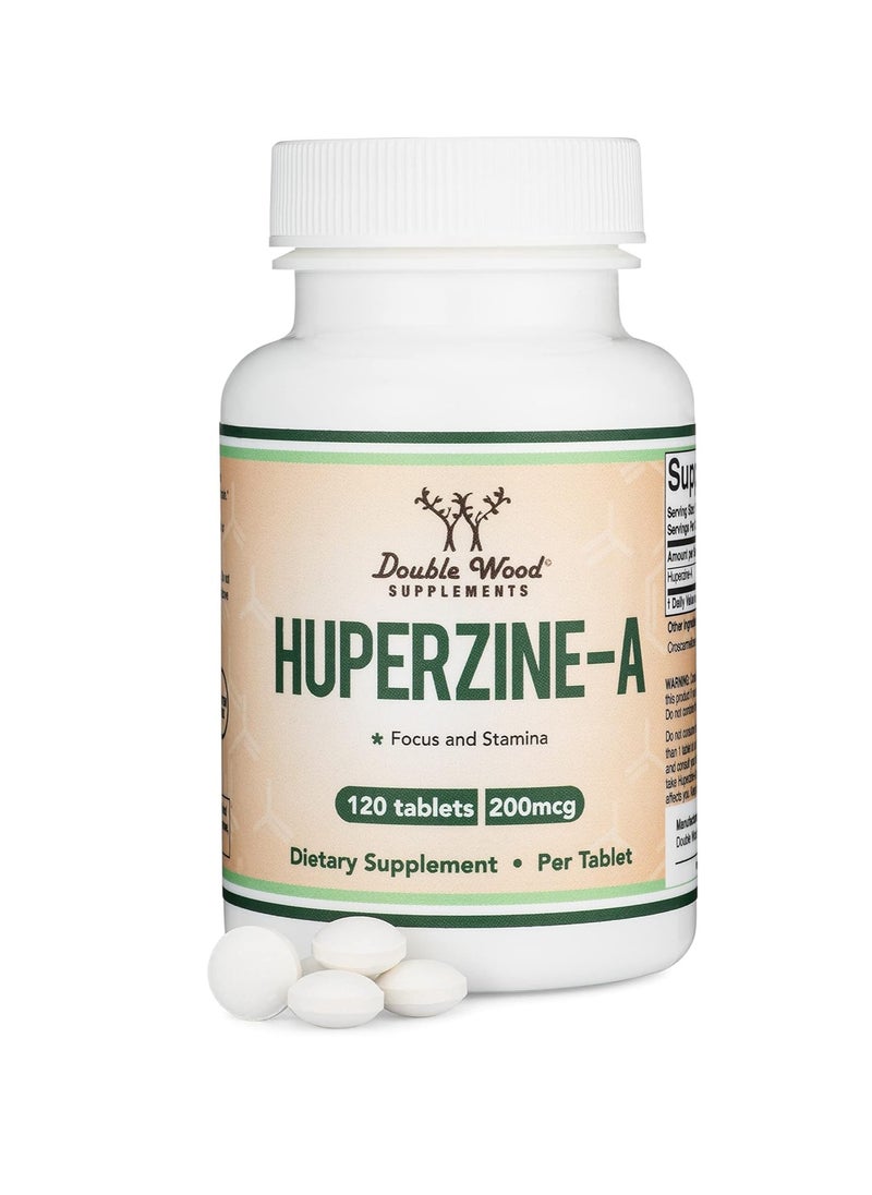 Huperzine A for Focus and Stamina 200 mcg 120 tablets